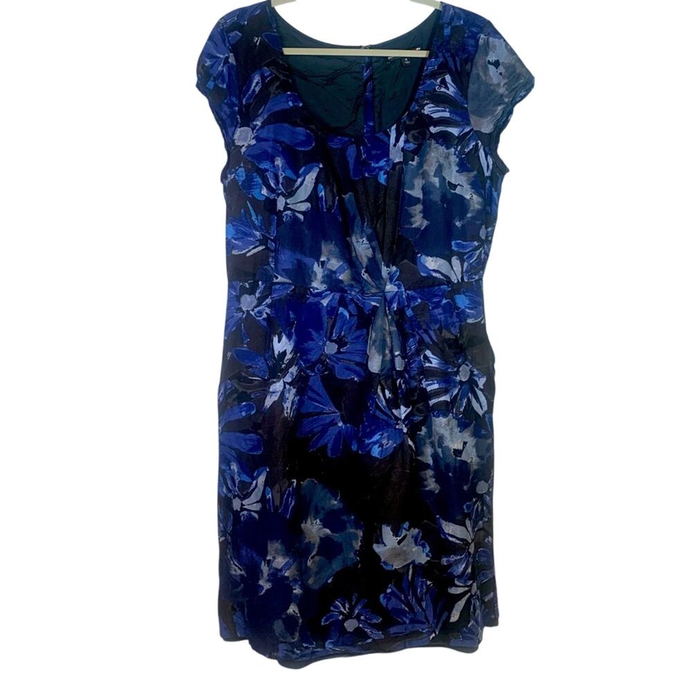 Banana Republic Madmen Collection Short Sleeve Shift Dress Size 14 O0285